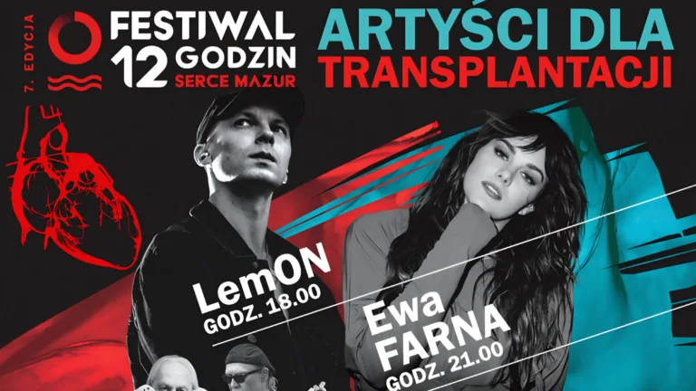 Ewa Farna, LemON i muzyka z misją. Przed nami VII Festiwal 12 Godzin Serce Mazur